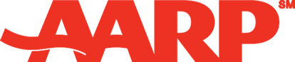 AARP Logo - Uppercase red sans-serif type